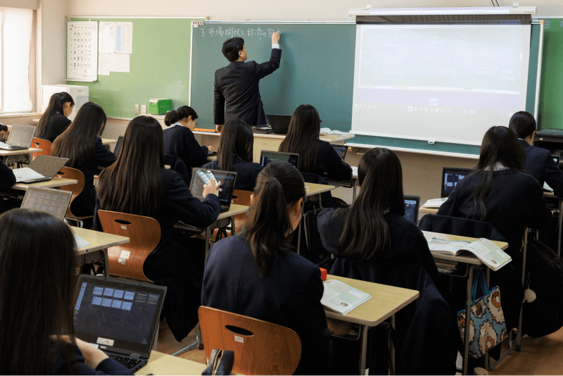 社会の授業の様子