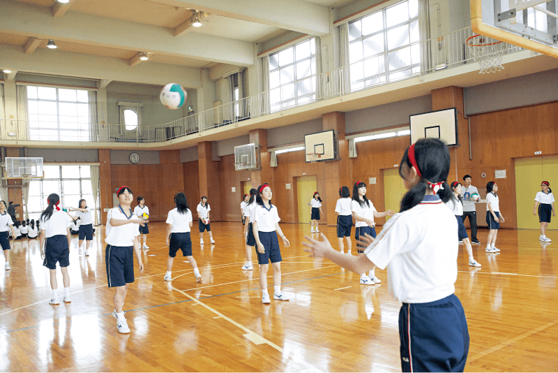 体育の授業の様子